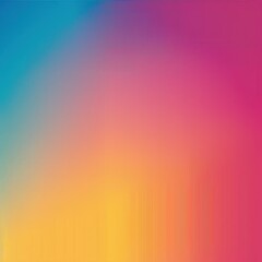 Poster - a vibrant abstract gradient blending vivid colors of pink, blue, and yellow, creating a dynamic and 