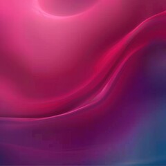 Poster - A vibrant abstract illustration featuring flowing waves in shades of pink and blue, evoking a sense of tranquility and elegance.
