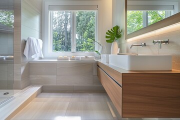 a bathroom with a sink and a bathtub