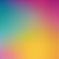 Poster - A vibrant gradient background featuring bold hues of blue, pink, and yellow, perfect for artistic and creative projects.