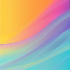 Poster - A vibrant gradient background featuring soft waves of colors blending together, ideal for various creative projects.