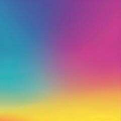 Poster - A vibrant gradient background showcasing a blend of blue, pink, and yellow colors, perfect for various creative projects.