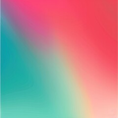 Poster - A vibrant gradient blending pink, teal, and soft peach hues, perfect for backgrounds or artistic projects.