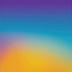 Poster - A vibrant gradient showcasing a blend of purple, blue, and yellow hues, perfect for backgrounds and creative designs.