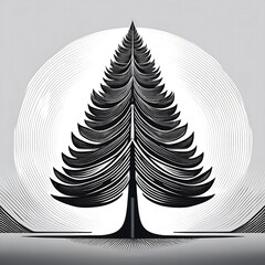 Wall Mural - pine tree logo