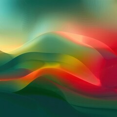 Poster - Abstract design featuring flowing waves in vibrant colors, perfect for backgrounds and artistic projects.