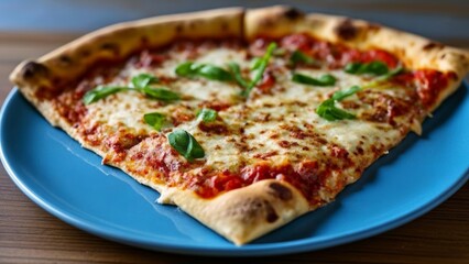 Canvas Print -  Delicious slice of pizza ready to be enjoyed