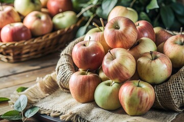 Pile of fresh red apples on a background, apple, fruit, pile, red, healthy, organic, sweet, nutrition, harvest, produce, round