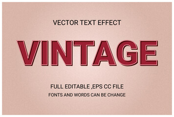 Poster - Editable text effect  Vintage template style