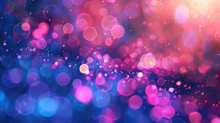 Poster - Neon light blur with lens flare and bokeh on abstract backdrop