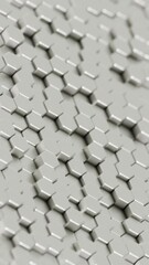 Aufkleber - Abstract Hexagonal Pattern with Colorful Highlights on a Light Background