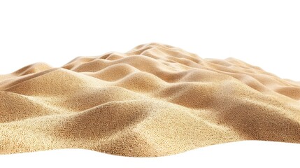 Poster - Sand dune isolated on white background