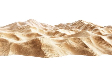 Poster - Sand dune isolated on white background