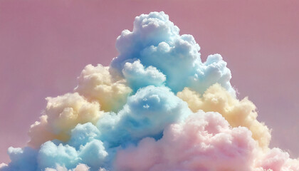 Wall Mural - fantasy fluffy cumulus clouds