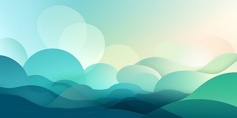 Poster - A background for an online platform, featuring geometric shapes.This banner has text space at the bottom that could be used as a header.