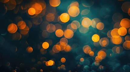 Poster - Soft focus lighting orange illumination against dark background