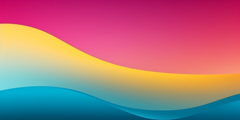 Poster - Abstract background with wavy lines on a dark gradient, vector illustration, flat design, minimalism, simple shapes, no shadows, vector art.