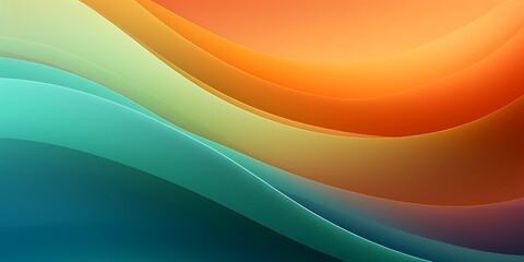 Poster - Abstract background with wavy lines on a dark gradient, vector illustration, flat design, minimalism, simple shapes, no shadows, vector art.