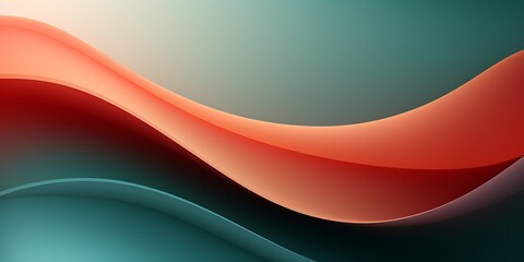 Poster - Abstract background with wavy lines on a dark gradient, vector illustration, flat design, minimalism, simple shapes, no shadows, vector art.