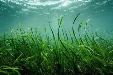 Wall Mural - a view of the water from the bottom of the water