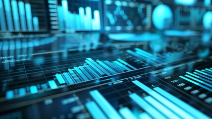 background of a char data display