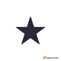 Poster - Star icon vector illustration. Star symbol isolated on white background