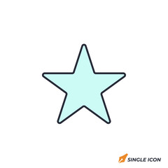 Poster - Star icon vector illustration. Star symbol isolated on white background