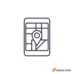 Poster - Mobile Phone icon vector illustration. Mobile Phone symbol isolated on white background