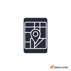 Poster - Mobile Phone icon vector illustration. Mobile Phone symbol isolated on white background