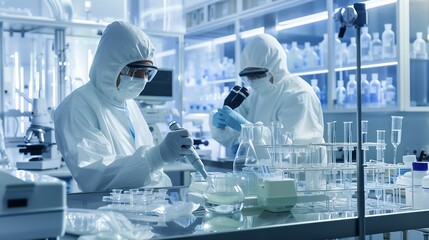 Poster - Healthcare and medical doctor working in hospital with professional team in physiciannursing assistant laboratory research and development Medical technology service to solve people he : Generative AI