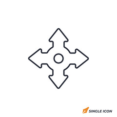 Poster - Share Arrows icon vector illustration. Share Arrows symbol isolated on white background