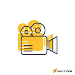 Leinwandbilder - Video Camera icon vector illustration. Video Camera symbol isolated on white background
