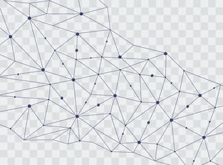 Wall Mural - internet network. data and technology concept. abstract technological background with dots and lines