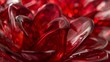 © Wild Dream - Deep red glass flower petals with rich color and smooth texture close-up