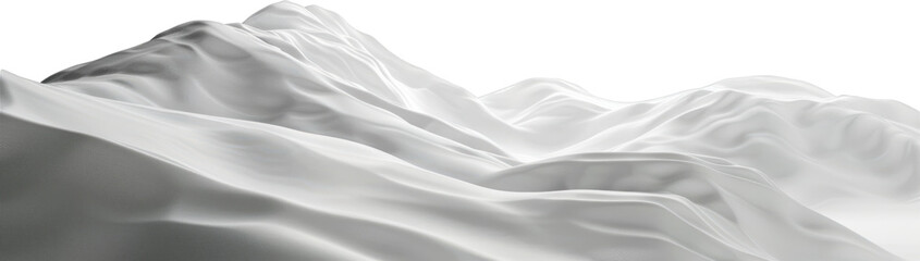 Poster - Abstract White Hills Background