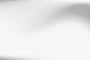 Poster - grunge halftone dot pattern vector background in black and white colors. modern background for busin