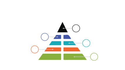 Wall Mural - Pyramid infographic presentation layout fully editable.