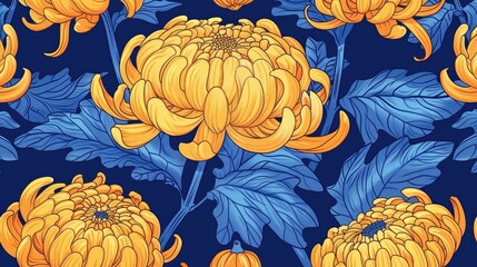 Poster - pattern with flowers