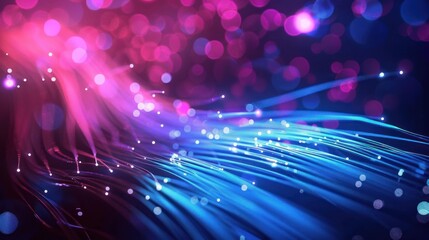 abstract Internet technology fiber optic background