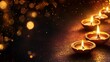 © Natalia - Diwali, Oil lamps on the dark background