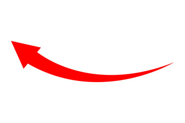 Red arrow symbol. Arrow in 3d red arrow icon for app, web digital illustration design.