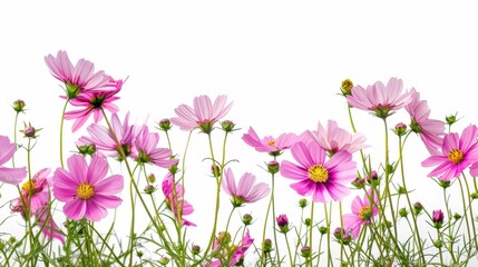 pink flower nature garden botany daisy bloom a blank white background