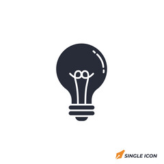 Poster - Light Bulb icon vector illustration. Light Bulb symbol isolated on white background