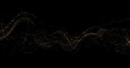 Poster - Abstract shiny gold glitter design element. For New Year, Merry Christmas greeting card design