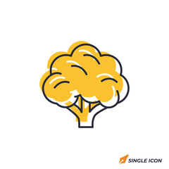 Poster - Cauliflower icon vector illustration. Cauliflower symbol isolated on white background