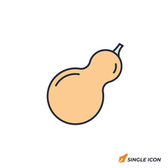 Poster - Squash icon vector illustration. Squash symbol isolated on white background