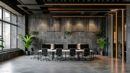 Wall Mural - Modern Industrial Office Interior Design