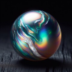 Poster - 118 41 Aurora pearl Pearls with vibrant shifting colors resembli