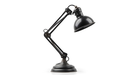 Wall Mural -  Vintage black desk lamp isolated on white background