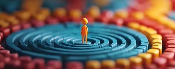 Market segmentation, targeting different audiences, flat design illustration